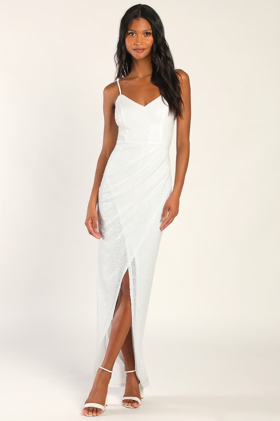 formal white dress